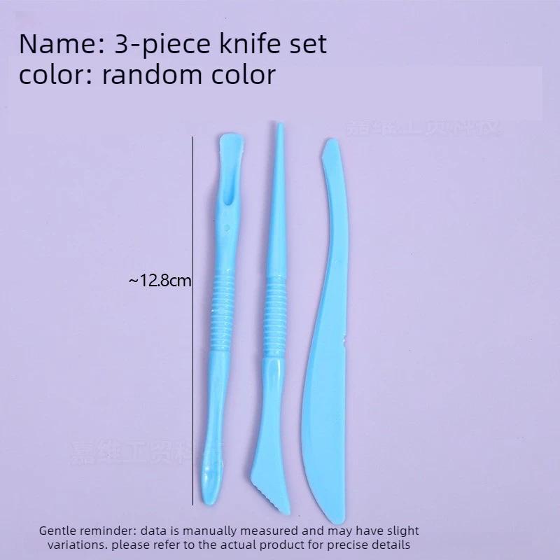 Ultra Light Air Dry Clay Sculpting Tools Plastic Modeling Knife Set Kids DIY Handcraft Soft Polymer Clay Play Dough Accessories