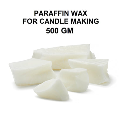 500 Gram 100% Pure Paraffin Candle Wax Hard Crystal White Wax for Candle Making DIY Art & Craft