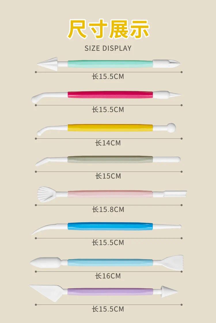 Plastic Clay Modeling Tools Set Pottery Carving Cutting Knives for DIY Sculpting Embossing & Craft