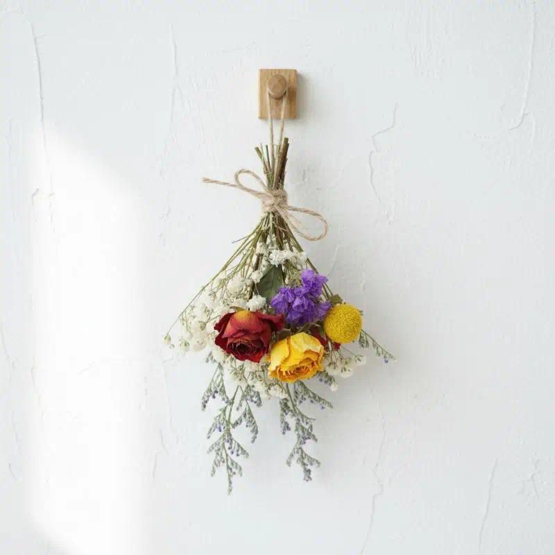 1 PCS Mini Natural Dried Flowers Bouquet Wedding Groomsmen Buttonholes Bridesmaid Corsage Handmade Rustic Event Gift
