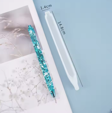 1 Piece Ball Pen Silicone Mold for Epoxy Resin DIY Resin Mould Ballpoint Molde